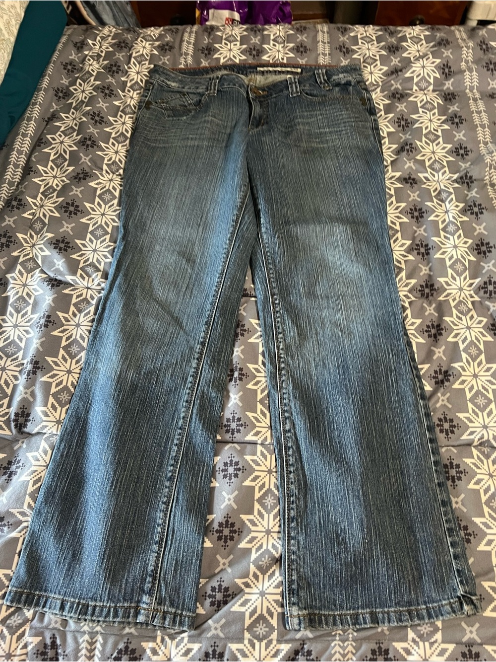 DKNY Women's Boot Cut Jeans in Blue Wash